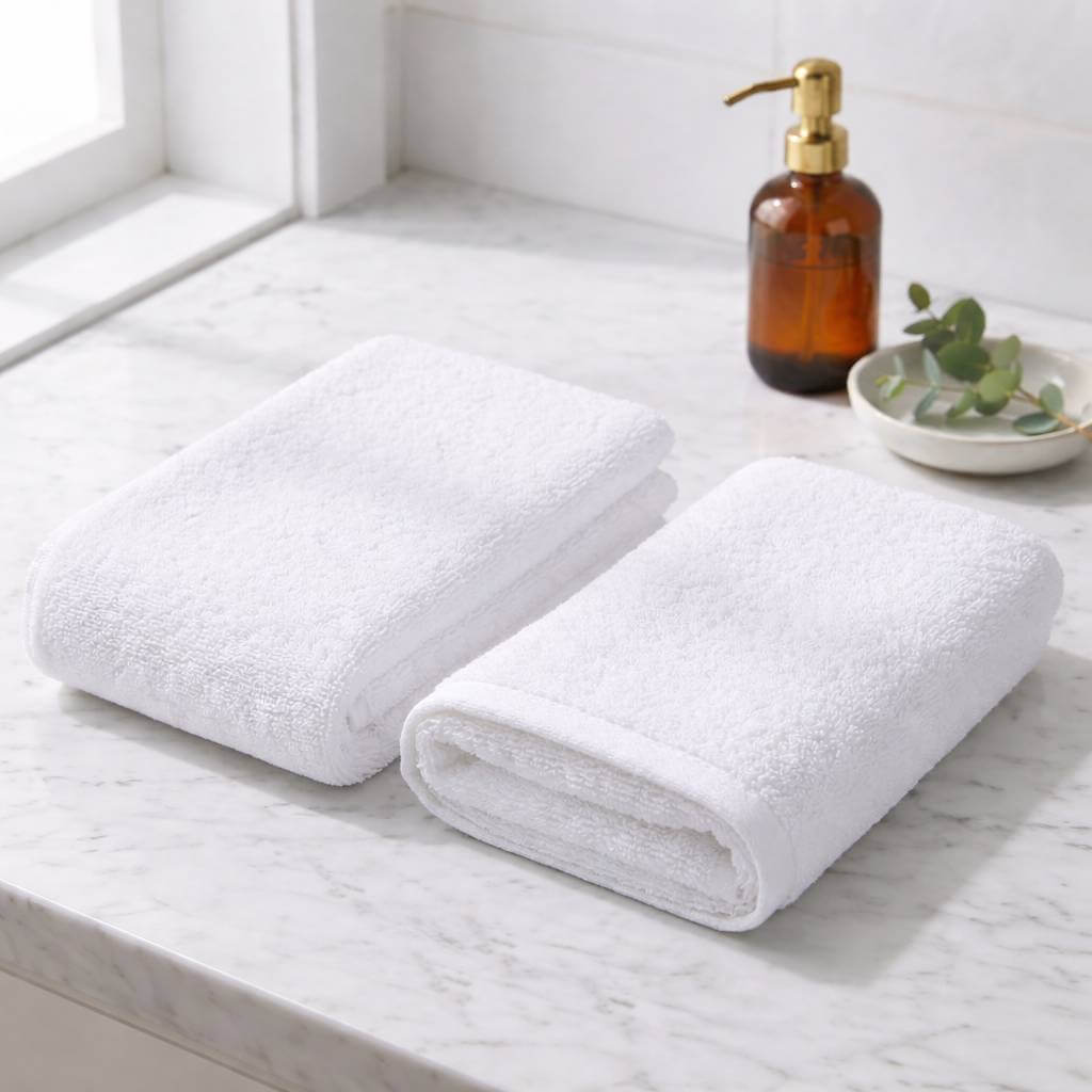 Mäkké a savé osušky 70x140 – 500 g/m² bavlna, biele