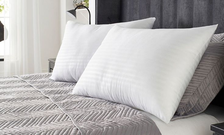 2 CM Stripe Satin Pillow Covers