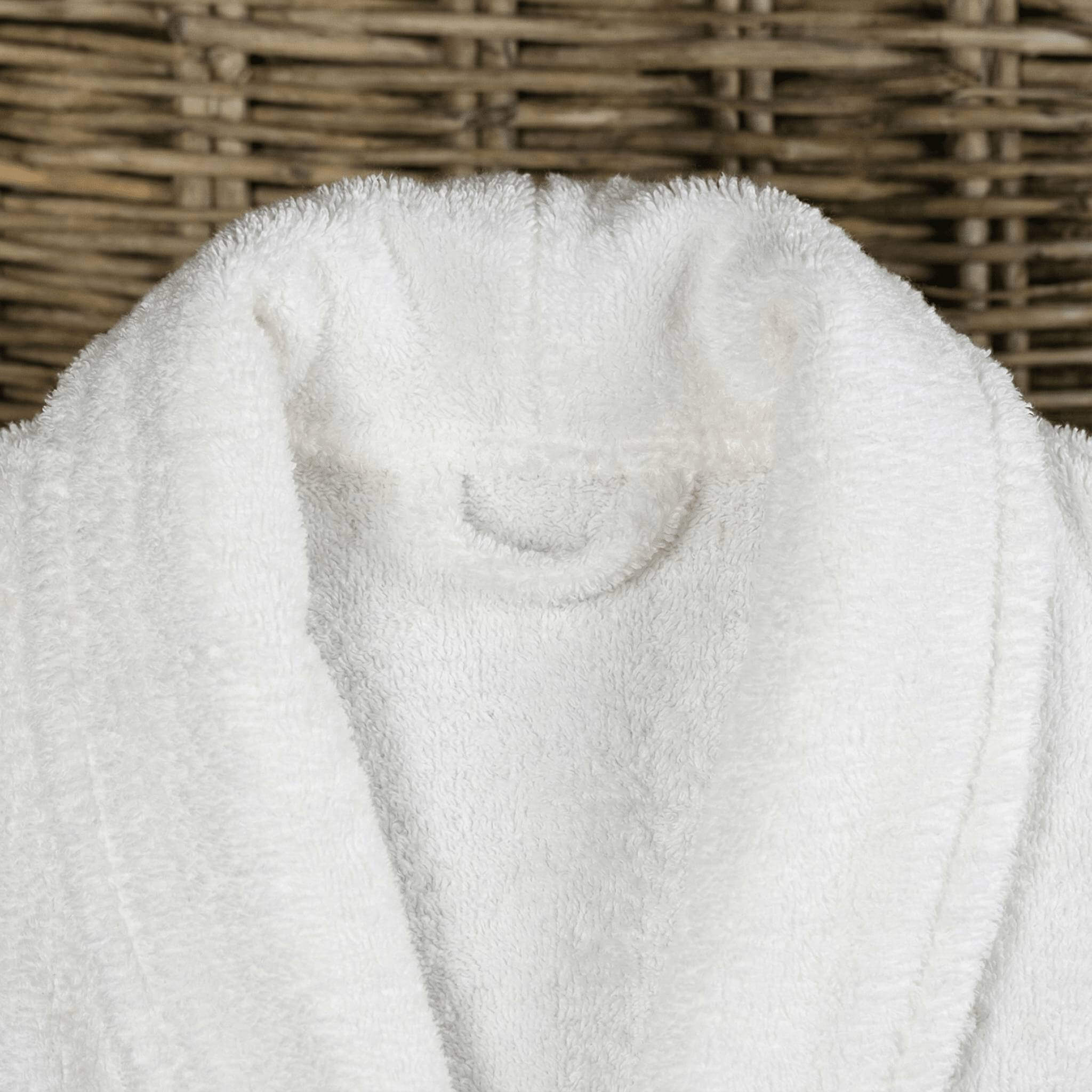 Unisex Shawl Collar Terry Bathrobe - 100% Cotton