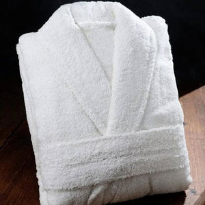 everyday soft cotton bathrobe 400 gsm white