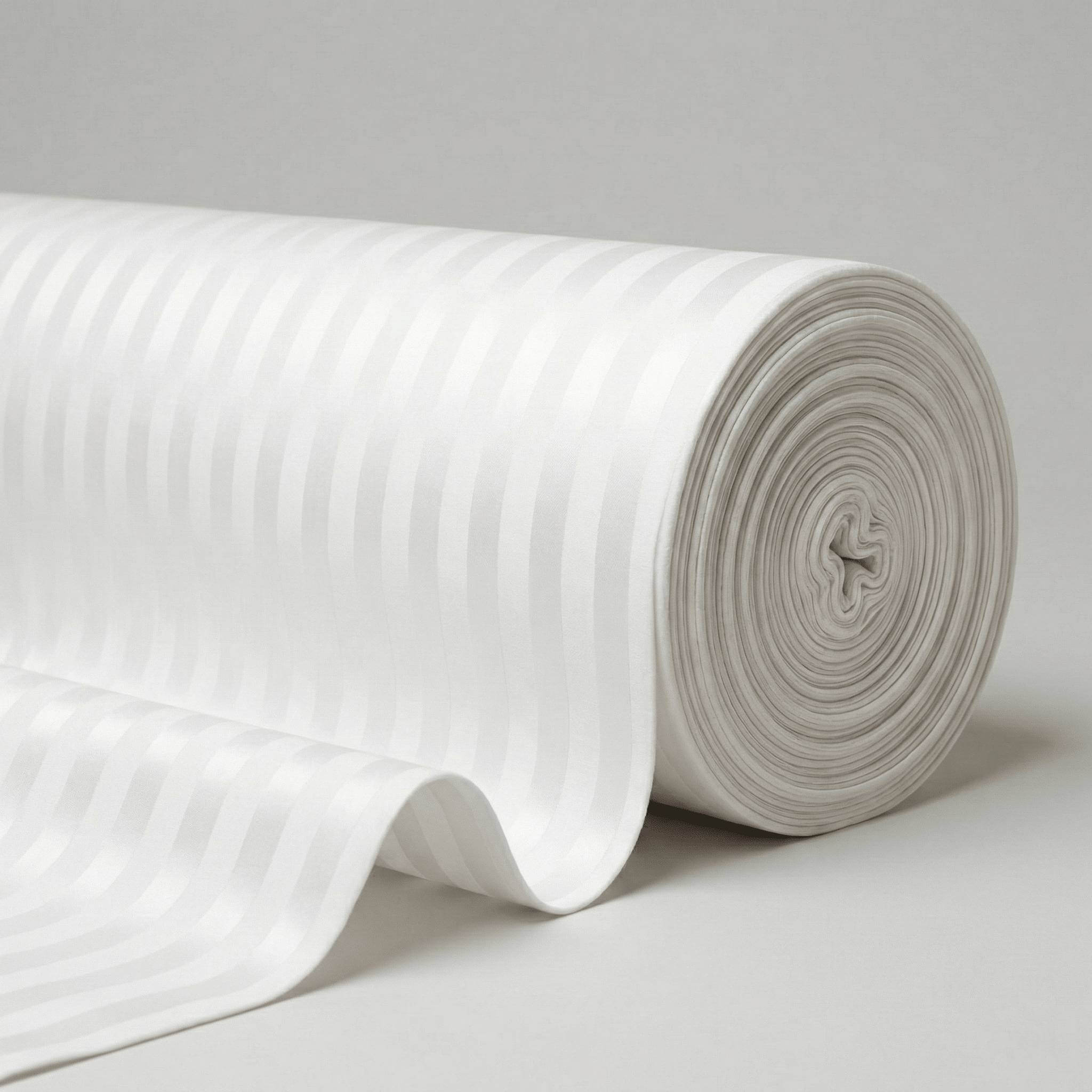 buy luxury stripe sateen fabric roll for hotel bedding
