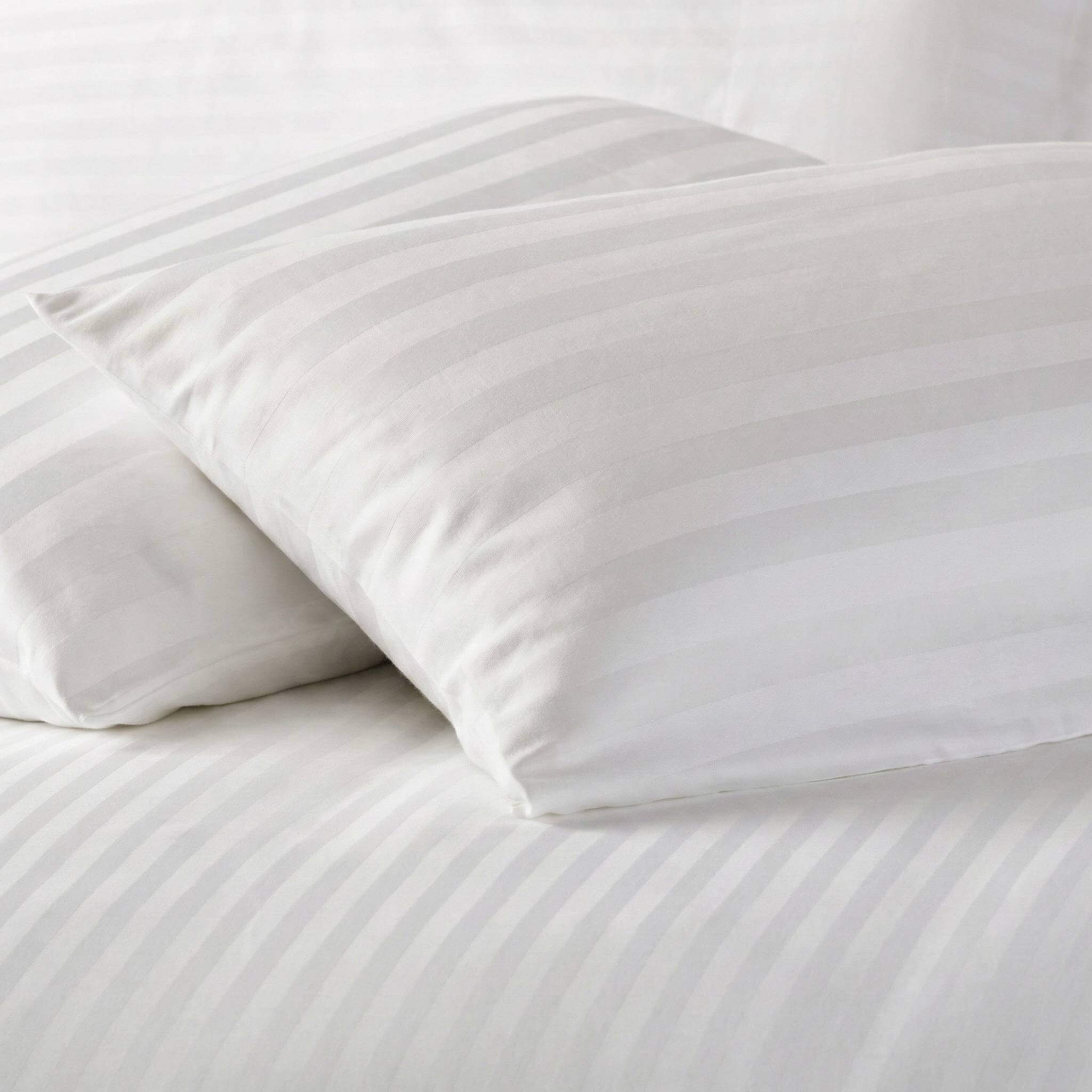 100% Cotton 2cm (20mm) Stripe Sateen Pillow Covers