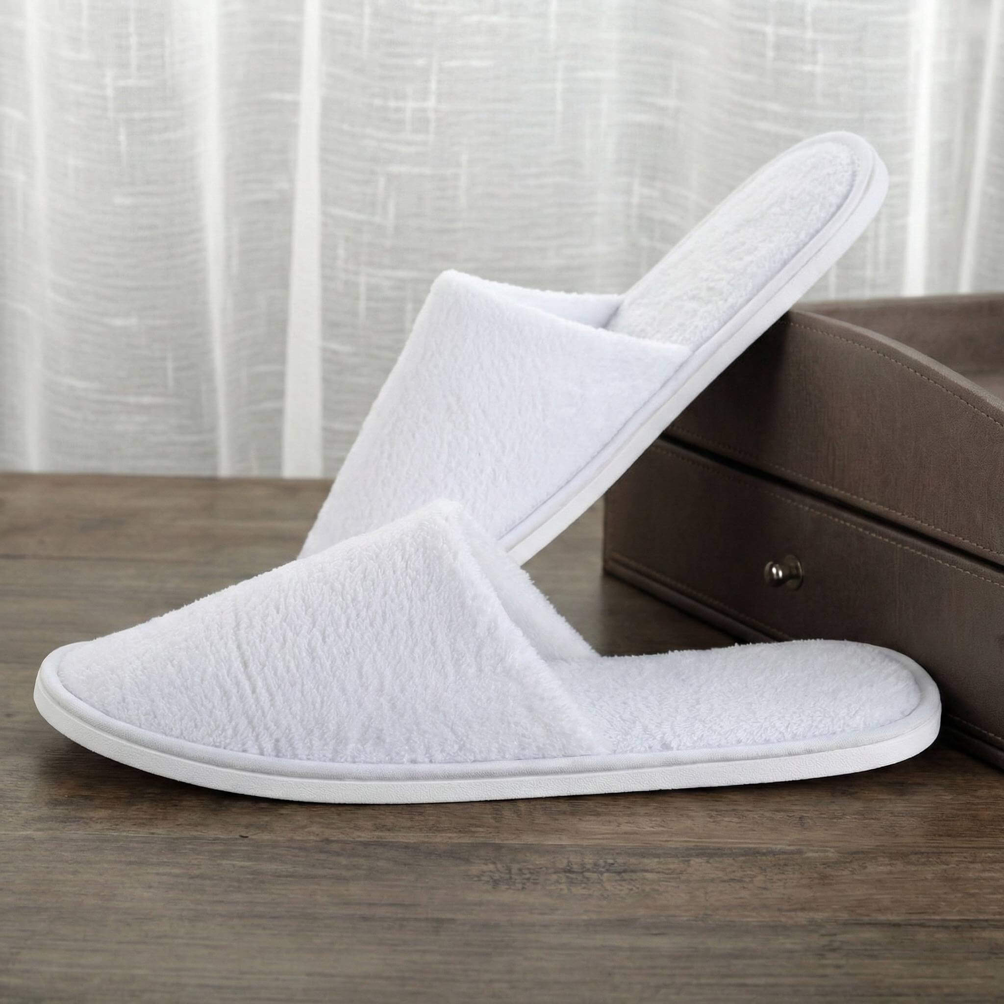 100% Cotton Terry Slippers
