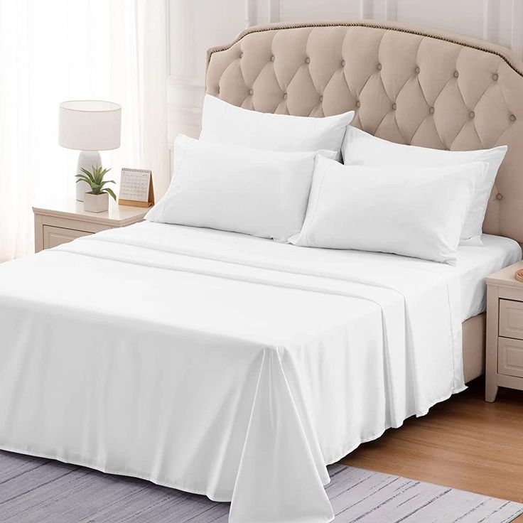 Hotel Quality White Cotton Flat Sheet