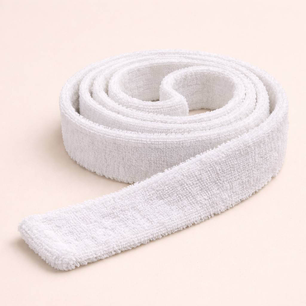 premium white bathrobe belt for spa use