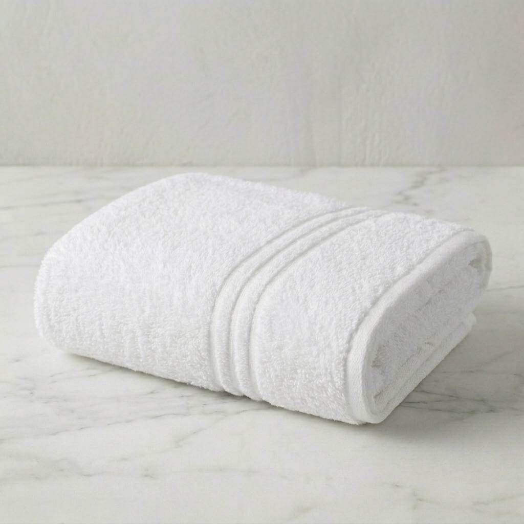 Soft white 400 GSM classic cotton hand towels