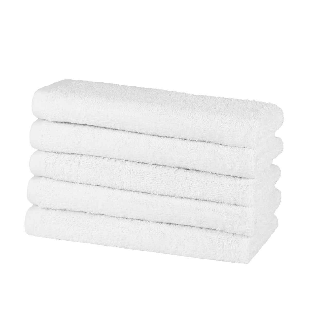 500 GSM Luxury White Guest Towels