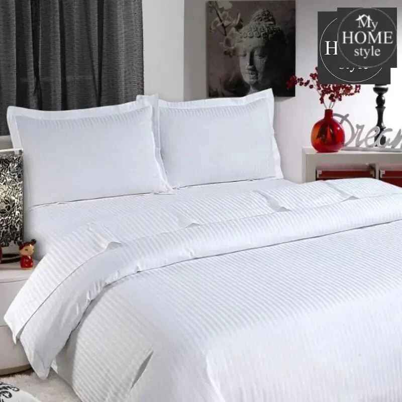 150 GSM White Hotel Duvet with Satin Stripe