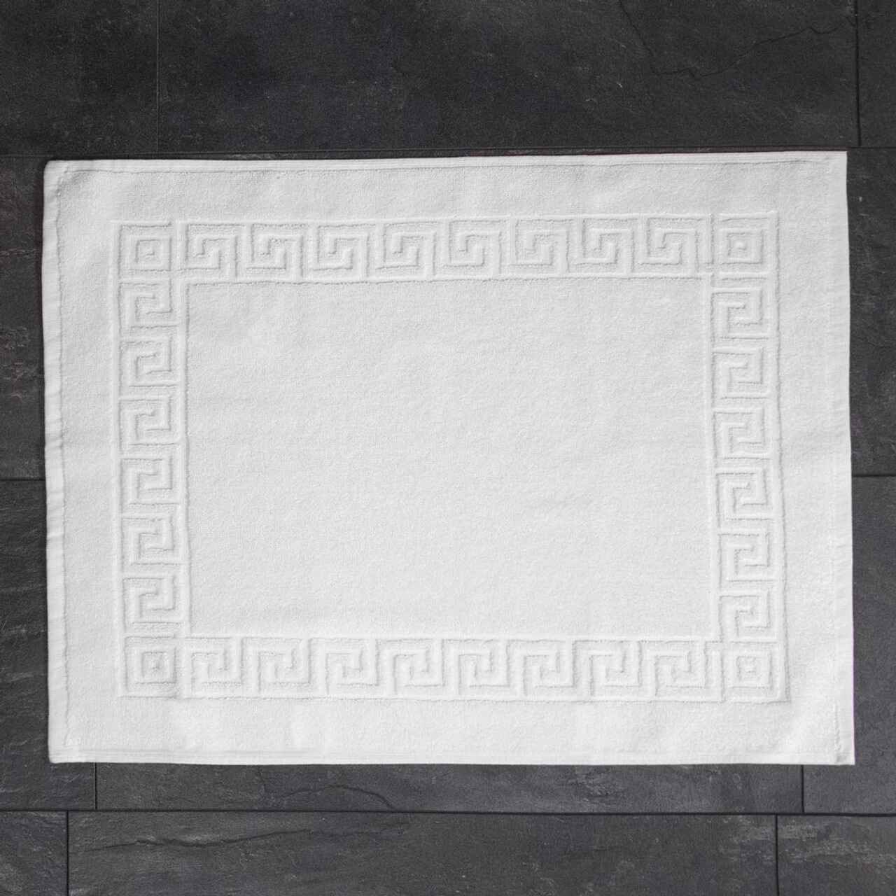 650-750 GSM White Bath Mat (50x70cm)