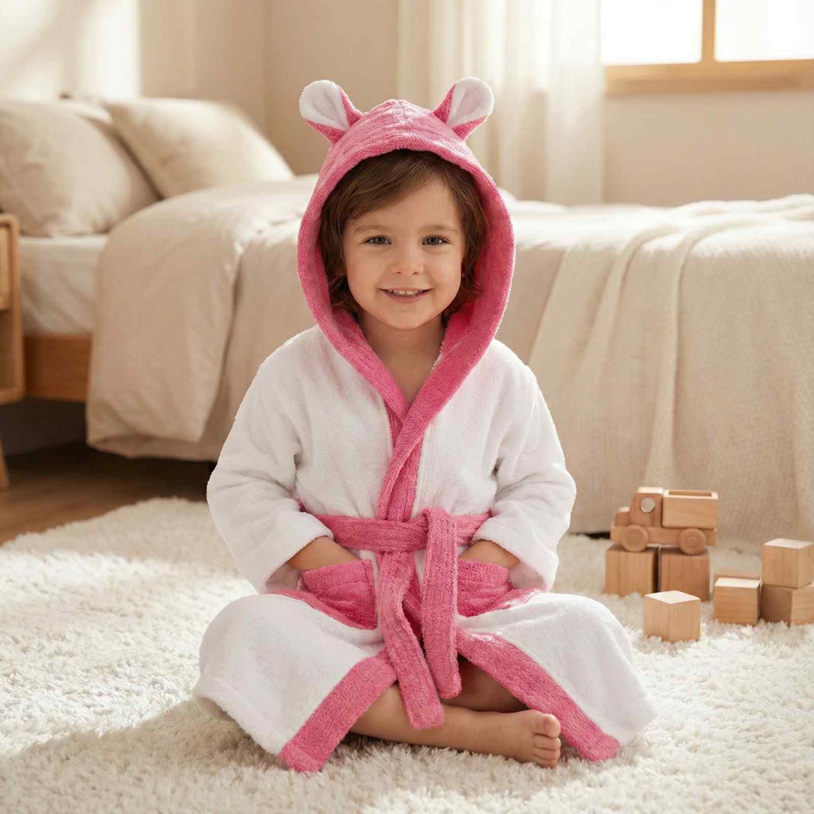 Kids Terry Bathrobe - Soft & Absorbent