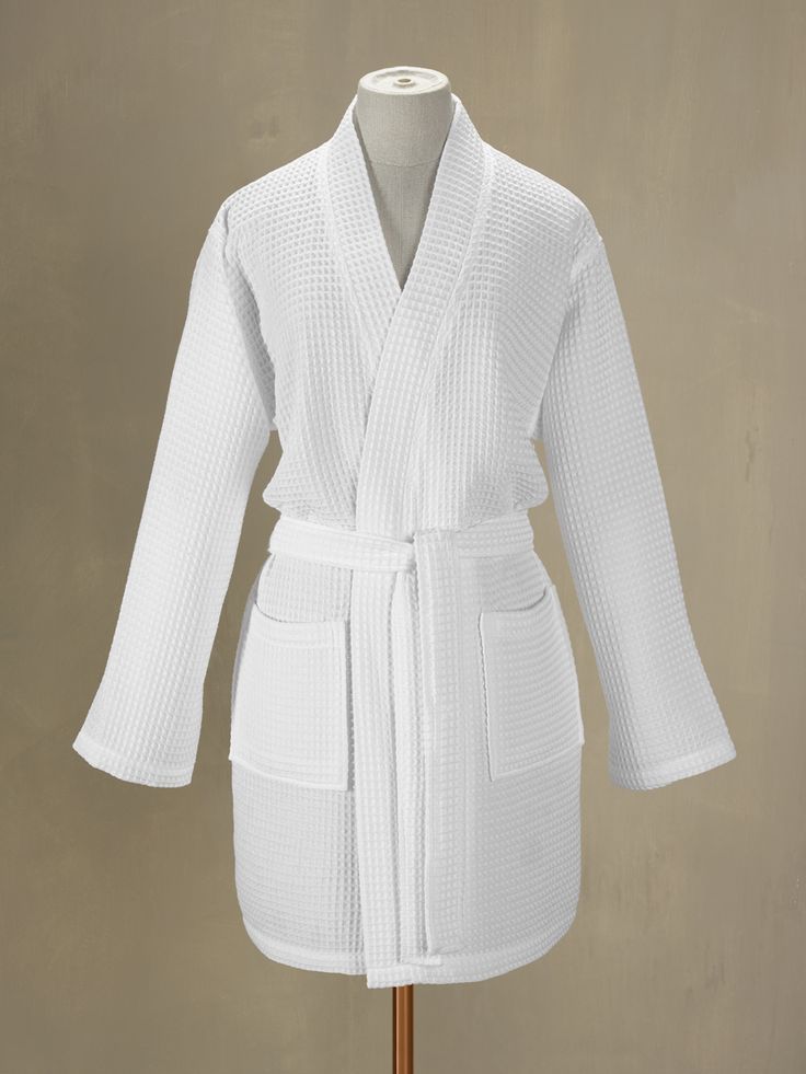 Luxury 100% Cotton Waffle Bathrobe