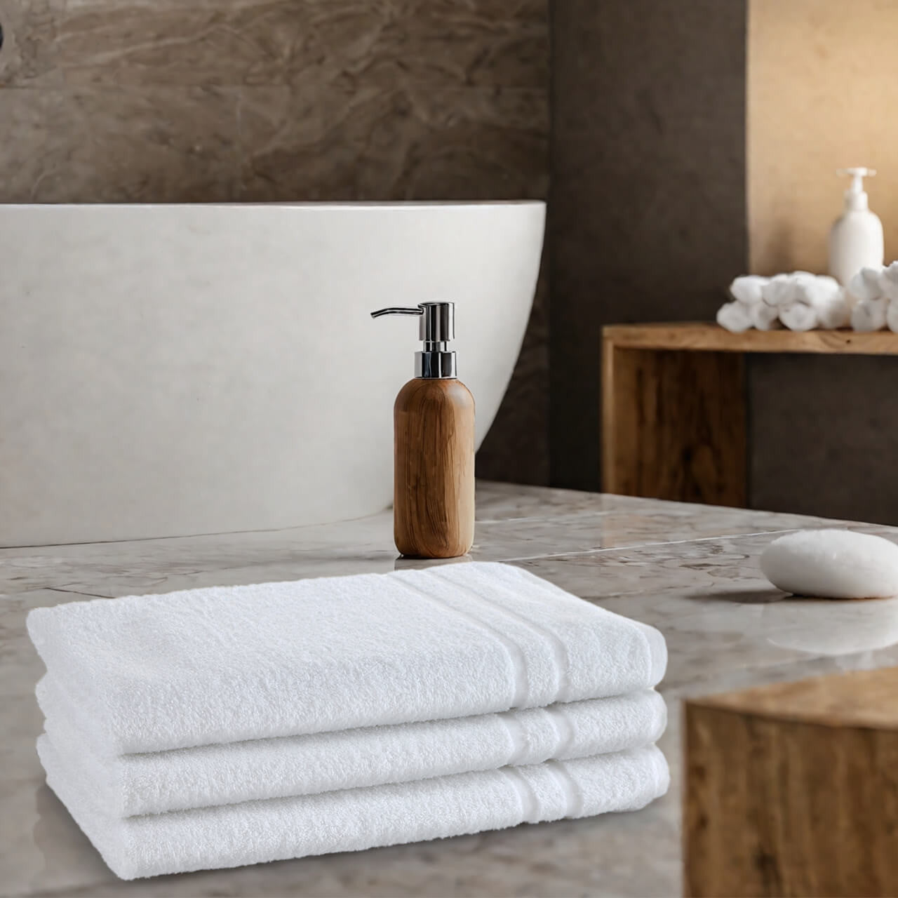 500GSM 100% Cotton Institutional/Hotel Bath Towels