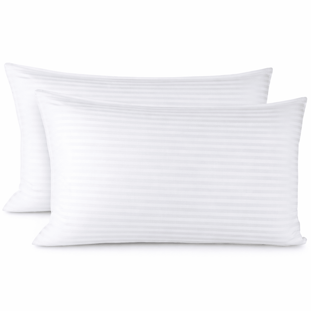 shop white stripe sateen pillow covers