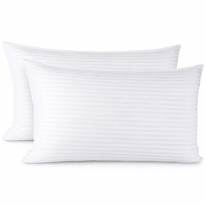 shop white stripe sateen pillow covers