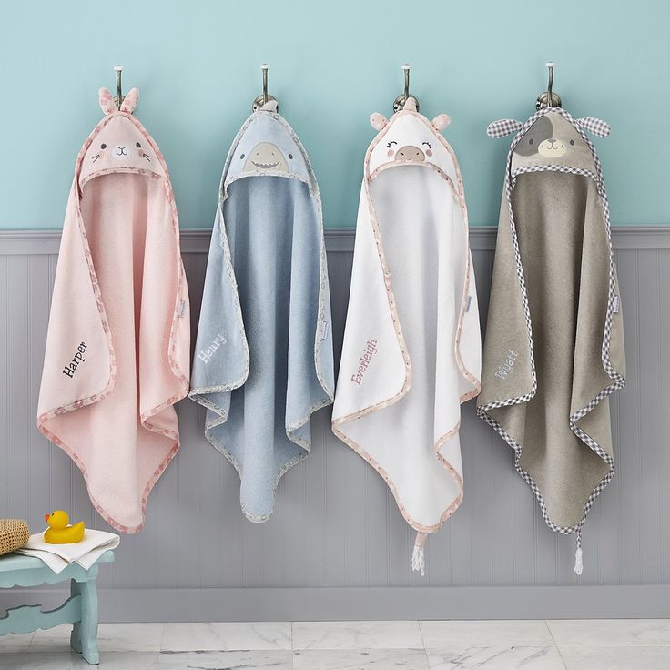 Kids Hooded Towel Terry Towelling