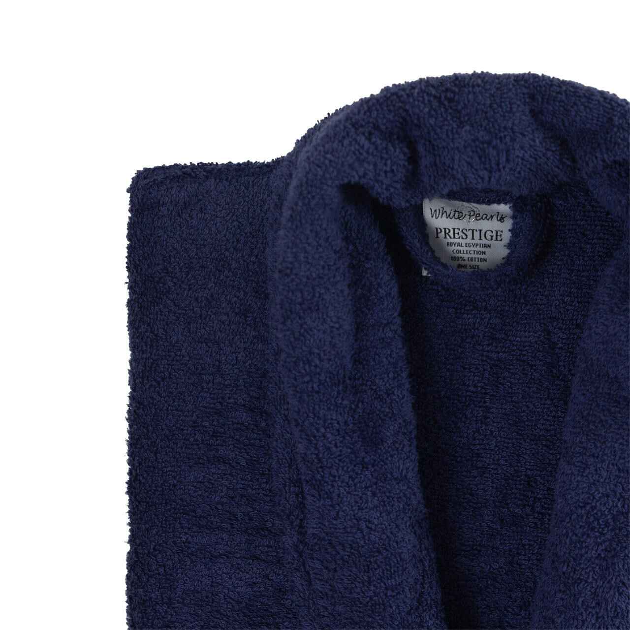 Luxury Navy Blue Terry Towelling Dressing Gowns