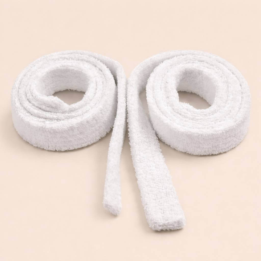 white cotton bathrobe belt 185 cm