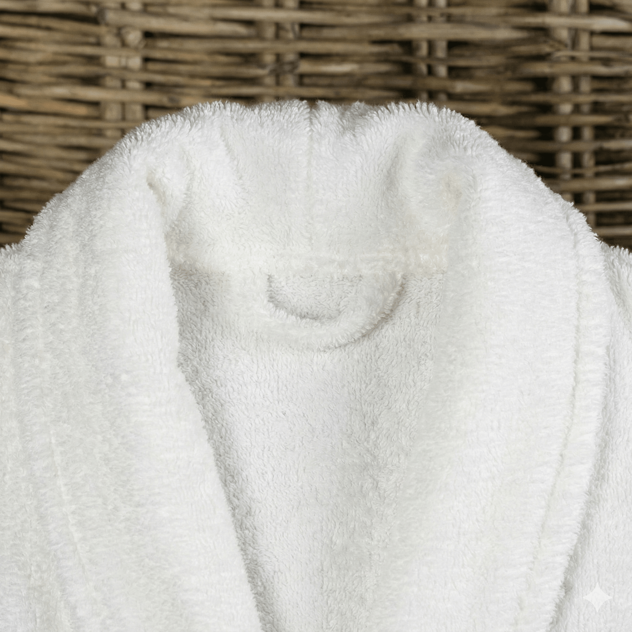 Unisex Shawl Collar Terry Bathrobe - 100% Cotton